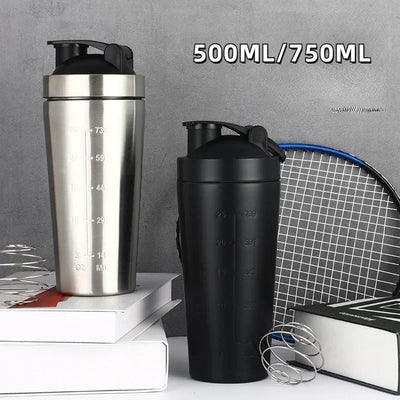 Stainless Steel Protein Shaker Cup Portable Fitness Sports Mug Nutrition Shakers Cup Water Bottles Water Cup Portable Shakers - Corevio – Smart Lifestyle Gear