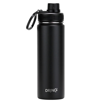 DRINCO® 22oz Stainless Steel Sport Water Bottle - Black - Corevio – Smart Lifestyle Gear